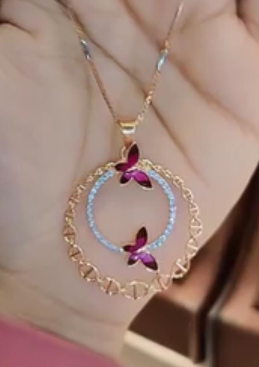 YW butterfly pendant  #201425