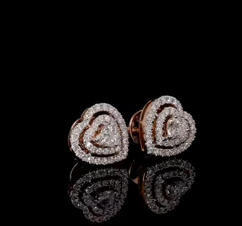 Heart earings  #300525